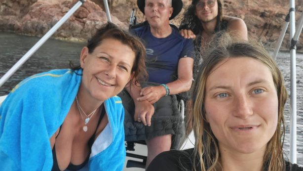 Franck et sa famille en Corse