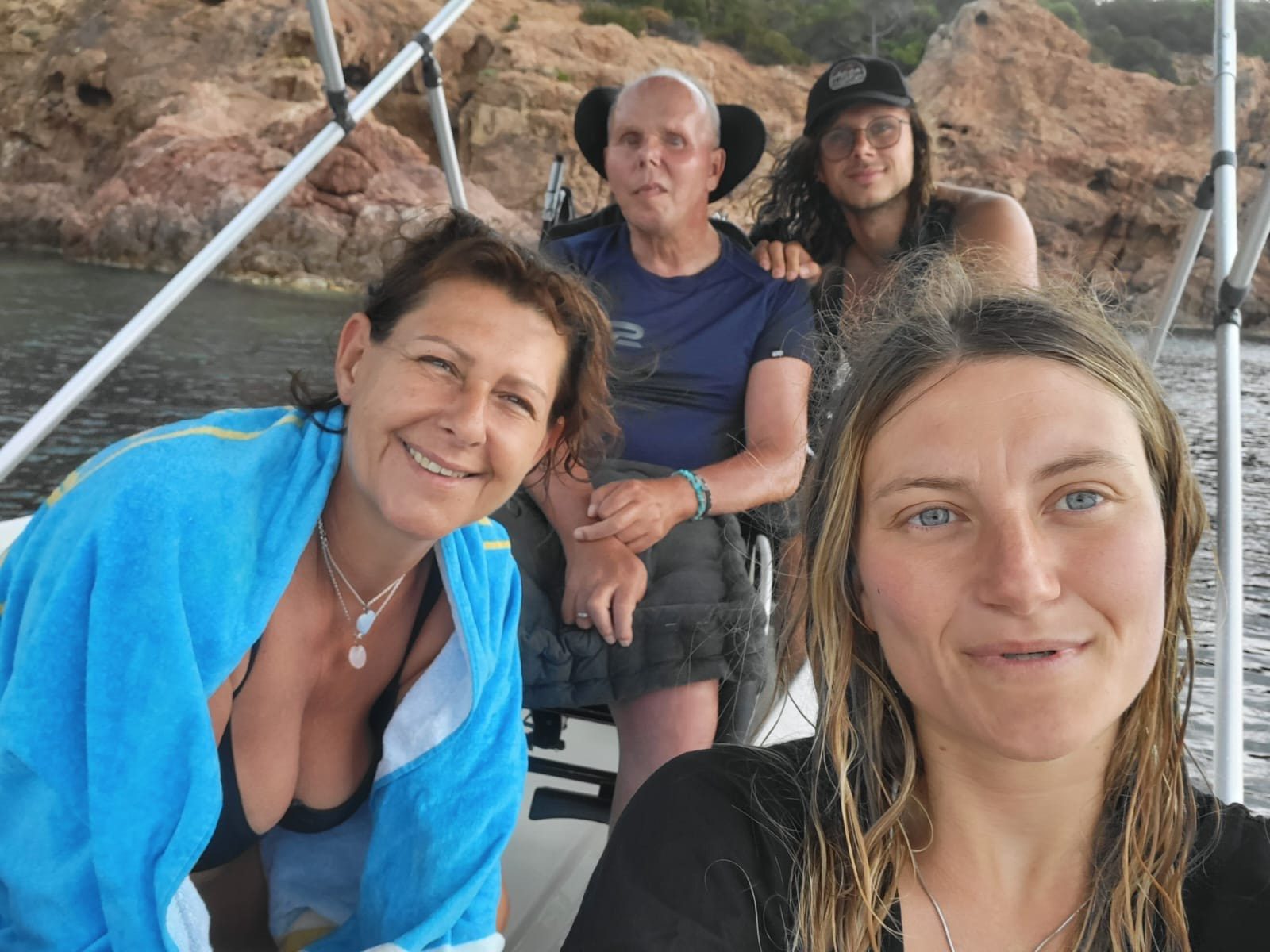Franck et sa famille en Corse